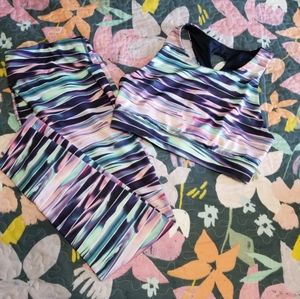 Leggings and sports bra top
